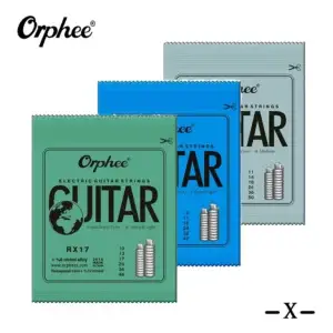 Jeu de cordes guitare électrique Orphee RX acier hexagonal 6 cordes