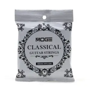 Cordes guitare classique MOGE MG43 nylon argent 028-043