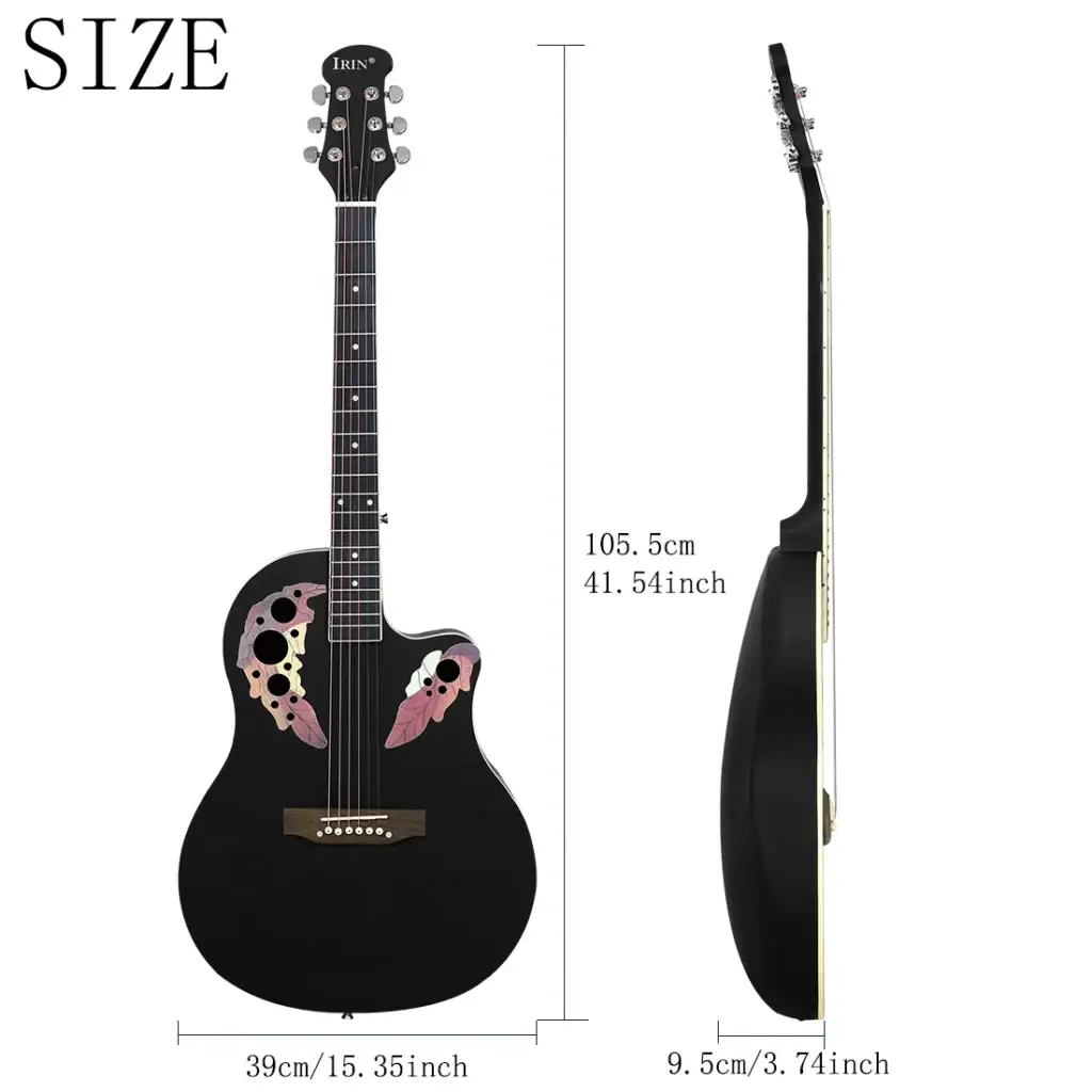 Touche en bois technologique de la guitare folk IRIN avec 21 frettes