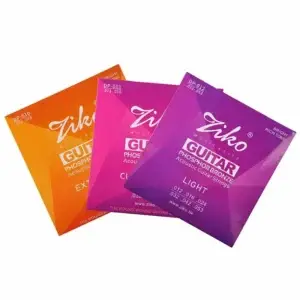Cordes guitare acoustique ZIKO Phosphor Bronze DP010 DP011 DP012