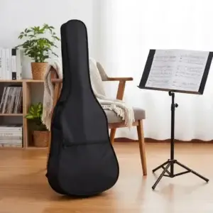 Étui guitare 4/4 noir - Protection tissu facile à nettoyer