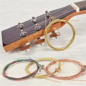 Ensemble de 6 cordes guitare acoustique Miwayer avec revêtement antirouille