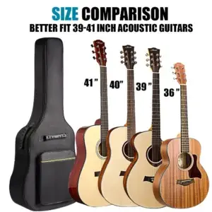 Sac à dos guitare acoustique 41 pouces imperméable 600D